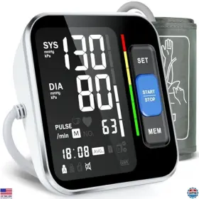 B0bfqwyswr 3m Upper Arm Blood Pressure Monitor Large Display 2 Users 240 Memory Sets