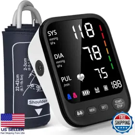B0cxsng2w4 3m Automatic Upper Arm Blood Pressure Monitor Large Screen Adjustable Cuff 9-17 Inch