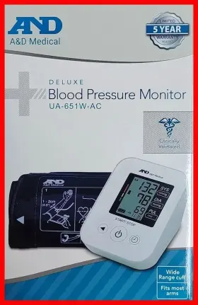 A&d Medical 264035 A&d Deluxe Blood Pressure Monitor-ua-651w-ac-new In Box Free S&h