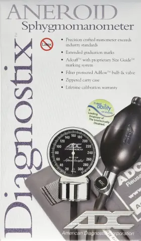 Adc 634782065430 700c Diagnostix Model 700 Premium Professional Pocket Aneroid Sphygmomanomete #2