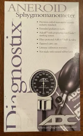 700-11aor Adc Diagnostix 700 Aneroid Sphygmomanometer Nylon Blood Pressure Monitor Orange New