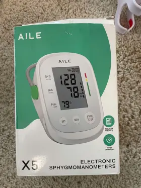 Aile 741451185679 Blood Pressure Monitor Machine Upper Arm Large White