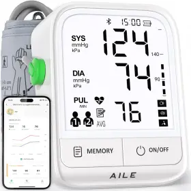 Aile 792936204989 Upper Arm Blood Pressure Monitor Machine For Home Use -