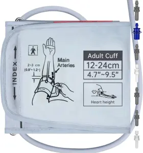 Alcarefam 704505602553 Pediatric Blood Pressure Cuff 4.7 Inch -9.5 12-24cm Small Child Co