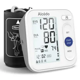 Alcedo 856471007518 Blood Pressure Monitor For Home Use Automatic Digital Bp Machine With Large