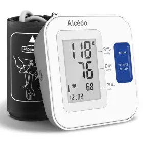 Alcedo 856471007884 Blood Pressure Monitor For Home Use Automatic Upper Arm Bp Machine With Larg
