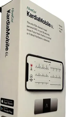 25747-ac019 Alivecor Kardiamobile Personal Ekg 6l - Wireless 6-lead Kardia Mobile #3