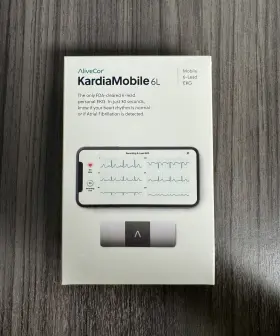 65610 Alivecor Kardiamobile 6l Personal Ekg Ac Heart Monitor Portable