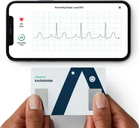 Alivecor 850214007278 Kardiamobile Card Wallet-sized Personal Ekg Device - Record Single-lead Ekgs On
