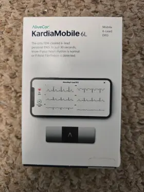 Alivecor B210ac0190 Kardiamobile 6l By Only Fda Cleared 6 Lead Personal Ekg. Atrial Fibril