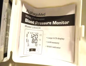 U60ch Alphago Med Wrist Electronic Blood Pressure Monitor Model #2