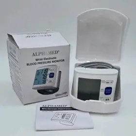 U60b Alphamed/wrist Electronic Blood Pressure Monitor Cuff Led Screen Memory