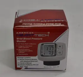 405-ht American Heart-tech Sphygmomanometer Blood Pressure Monitor Wrist Bpm