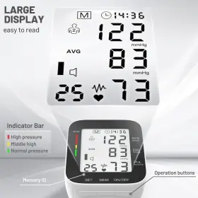 Amz Vision 736411595803 Wrist Monitor Automatic Large Lcd Display Adjustable Cuff Dua #3
