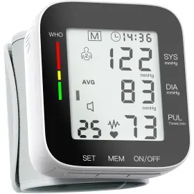 Amz Vision 736411595803 Wrist Monitor Automatic Large Lcd Display Adjustable Cuff Dua