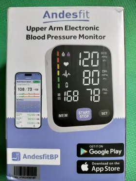 A02-seb Andesfit Health Upper Arm Blood Pressure Monitor Wireless Ios Android