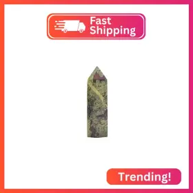 Angelstones 11011 Natural Dragon Blood Jasper Gemstone Healing Crystal Hexagonal Point
