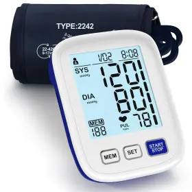 Aqeso 717211695535 Upper Arm Electronic Blood Pressure Monitor 9-17 Inches Cuff For Medium To L