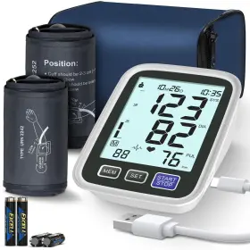 Aqeso 792105342597 Blood Pressure Machine Upper Arm 2 Size Cuffs M/l And Xl Medium/large 9 Inch -17