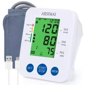Arsimai 725689752483 Blood Pressure Monitor Accurate Automatic Upper Arm High Monit