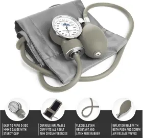 B3-asa Asa Manual Blood Pressure Monitor - Aneroid Sphygmomanometer Cuff Arm