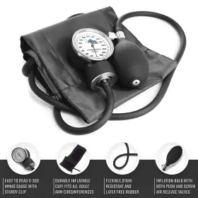 Asa Techmed 810088741371 Dual Head Sprague Stethoscope And Sphygmomanometer Manual Blood P #2