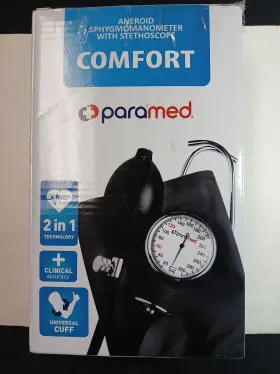 Asatechmed 689384876588 Paramed Aneroid Sphygmomanometer Stethoscope Kit Manual Blood Pressure Bp Cuff