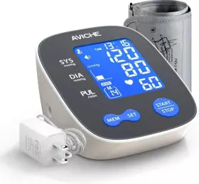 Aviche 778469104729 Automatic Digital Arm Blood Pressure Monitor Large Backlight Lcd Display