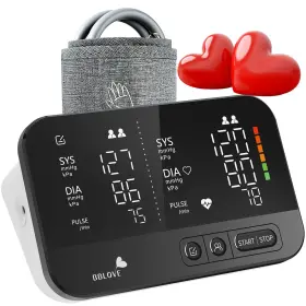 Bblove 739768508434 Upper Arm Blood Pressure Monitor Dual Screen Voice Xl Cuff