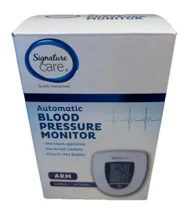 Better Living Bp3ag1-pasc Signature Select Care Blood Pressure Monitor Arm Battery Operated Tested And Works