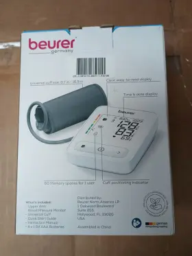 Beurer 810110200111 Auto 400 Blood Pressure Monitor Upper Arm 5 Features New Fast Shipping #2