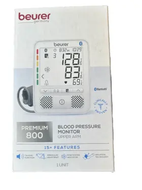 Beurer 810110200166 Germany Premium 800 Blood Pressure Monitor. 15 Features