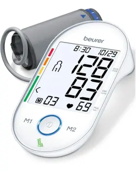 Bm55 Beurer 852547004283 Machine Xl Backlit Display Arrhythmia Alarm Portable Storage Kit 2