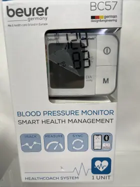 Bc57 Beurer Bm57 Wrist Blood Pressure Monitor Automatic Cuff Bluetooth Smart Health
