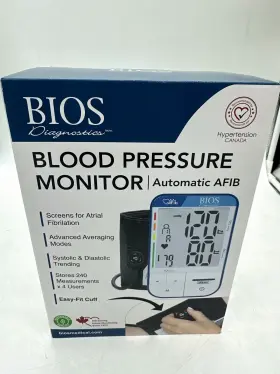 Bd411 Bios 057475244118 Blood Pressure Monitor Automatic Afib Detection