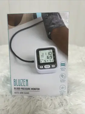 Bluzen 810676031303 Digital Automatic Blood Pressure Monitor Auto Arm Band 2 Users