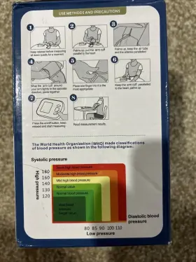 Zk-b876 Bp Automatic Arm Blood Pressure Monitor Digital Heart Rate Machine Model #2