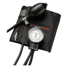 2024x Brand Tech-med Blood Pressure Kit 22 Inch Standard Sphygmomanometer Black Nylon Cuff Large