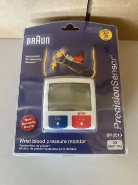 Bp2510 Braun Precision Sensor Wrist Blood Pressure Monitor New In Package