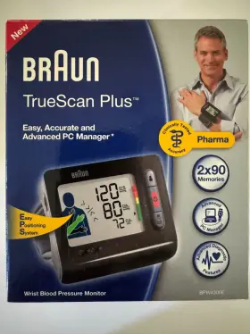 Braun Bpw4300 Truescan Plus Model Wrist Blood Presure Monitor