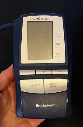 1095dt-bk Brookstone Smartinflate Blood Pressure Monitor Upper Arm Cuff 22-32cm #2