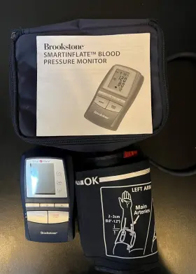 1095dt-bk Brookstone Smartinflate Blood Pressure Monitor Upper Arm Cuff 22-32cm