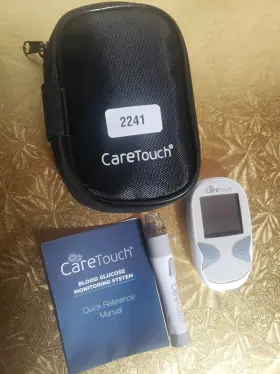 00370393210202 Care Touch Caretouch Blood Glucose Monitoring System Bundle Of Two Reference Manual Case