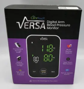 Care Touch 370393005181 Versa Digital Arm Blood Pressure Monitor - New Sealed
