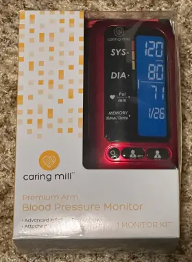 56-509 Caring Mill Brand New In Box Premium Arm Blood Pressure Monitor