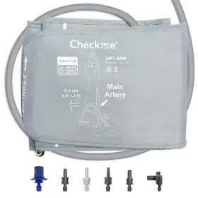 Cm-cuff-006 Checkme Extra Large Blood Pressure Cuff For 8.6 Inch -25 22-64cm Xl Bi