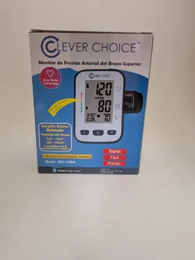 Clever Choice 898302001302 Arm Bp Monitor 120 Memor Y