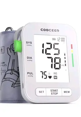 Cooceer 153756260236 Automatic Blood Pressure Monitor X8 Digital Machine White
