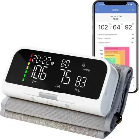 Cordx 445053089085 Al21 Bluetooth Blood Pressure Monitor Upper Arm - Rechargeable Automatic Bp Mac