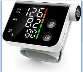 Coverich 761488843793 Blood Pressure Monitor Wrist Automatic Digital Machine Led Large Screen Displ
